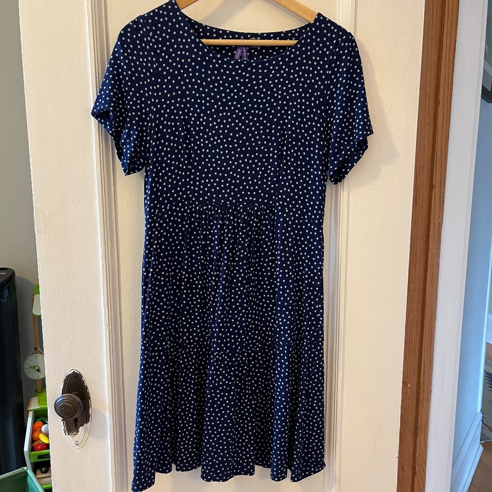 Seraphine maternity polka dot dress